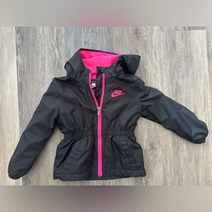 Nike Black Jacket with Pink Highlights